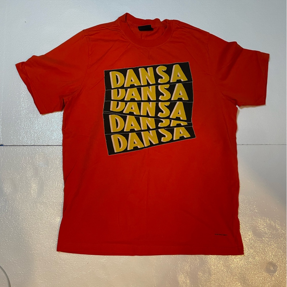 PS by Paul Smith Orange Dansa Print Shirt